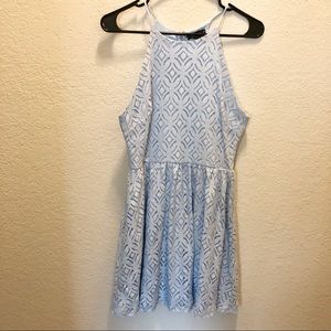 Blue Fit-and-Flare Sundress by Aqua